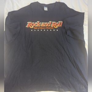 Rock And Roll Hall Of Fame Men's 5XL Blue Short Sleeve Graphic Print T-Shirt